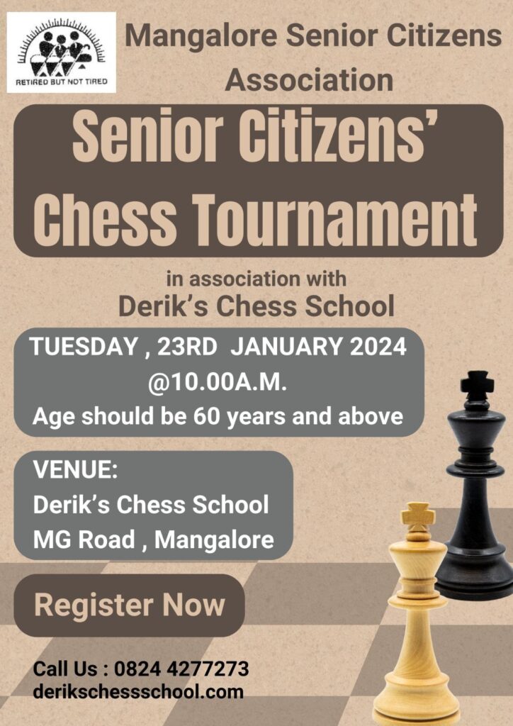 Mangalore-Senior-citizens-chess-tournament Poster